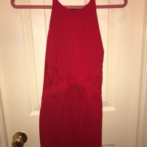 Red bodycon dress